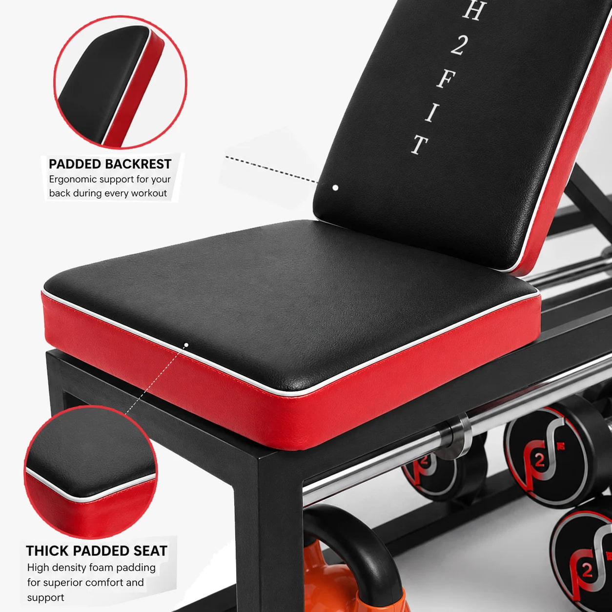 Multipurpose Adjustable Home Gym Bench with Multiple Storage Racks