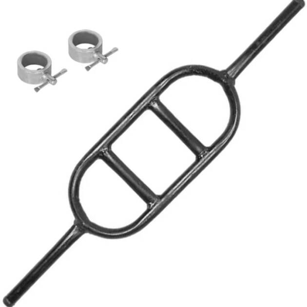 Push2Fit Egg Shape Curl Rod – 3ft Biceps & Triceps Bar with Collars (50kg Capacity)