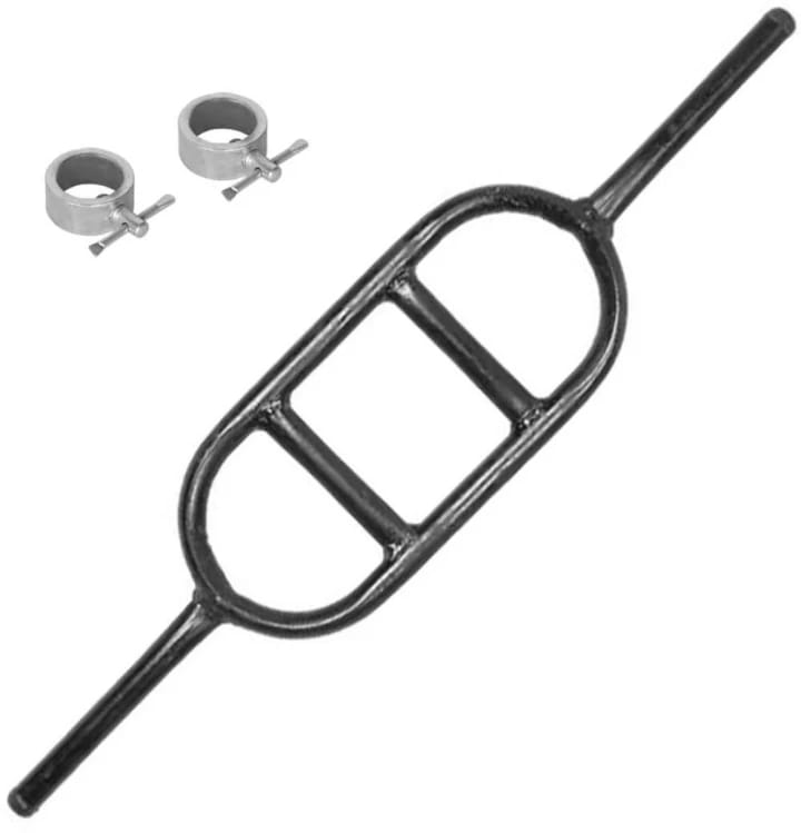 Push2Fit Egg Shape Curl Rod – 3ft Biceps & Triceps Bar with Collars (50kg Capacity)