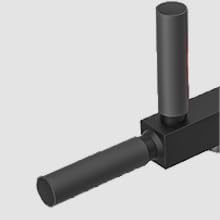 Push2fit Wall-Mounted Pull Up Bar with Dip Station, 3-in-1 Multi-Function Home Gym Equipment, Black and Red (Maximum Weight Capacity-250 kg) - Image 2