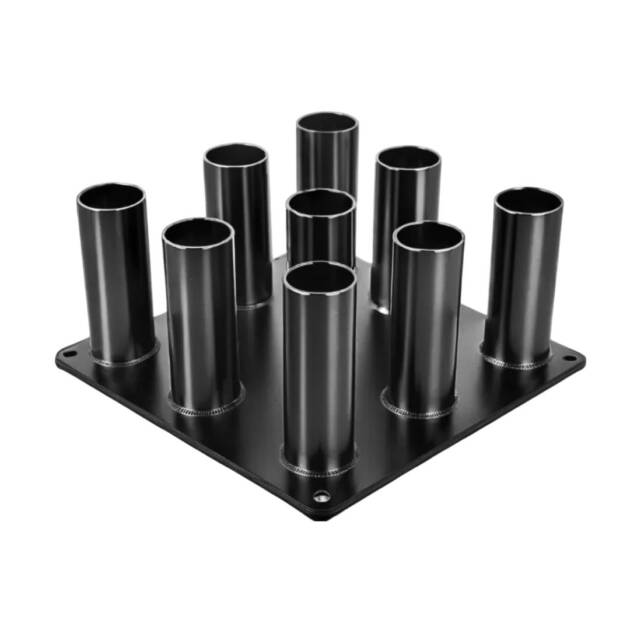 Push2fit Dumbbell Rack Stand | Durable Metal Storage Rack for 8 Dumbbells | Heavy Duty Design with Stable Base (Black)