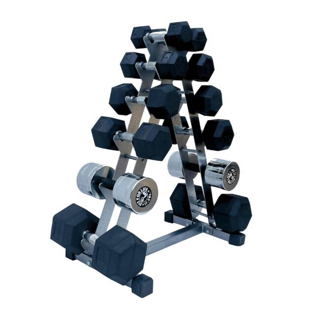 Push2Fit dumbbell rack for 6 pairs for home gym fitness
